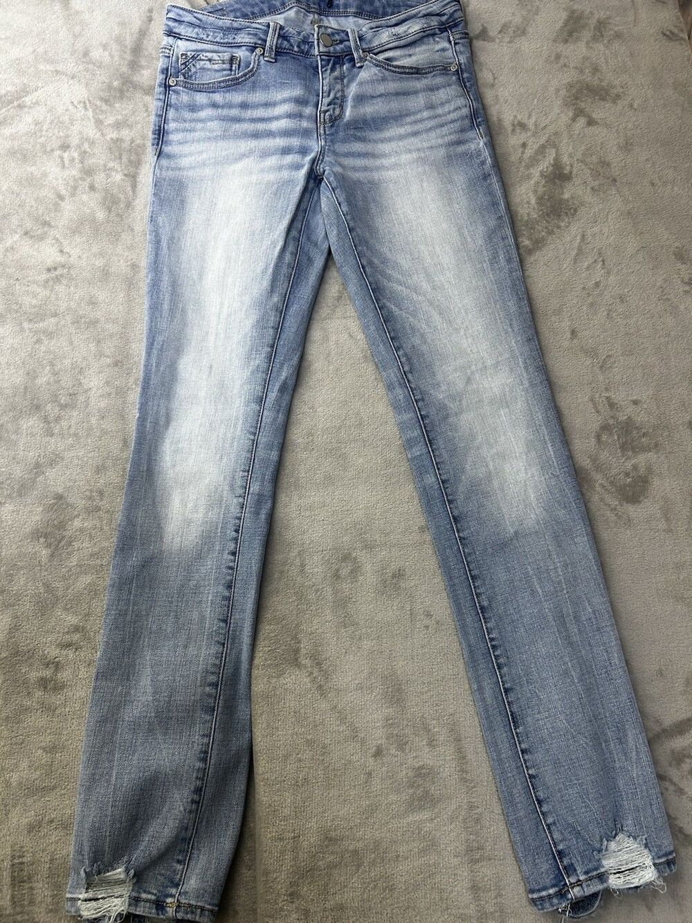BKE Buckle Black Fit 53 Straight Jeans Womens 28x32 Light Wash